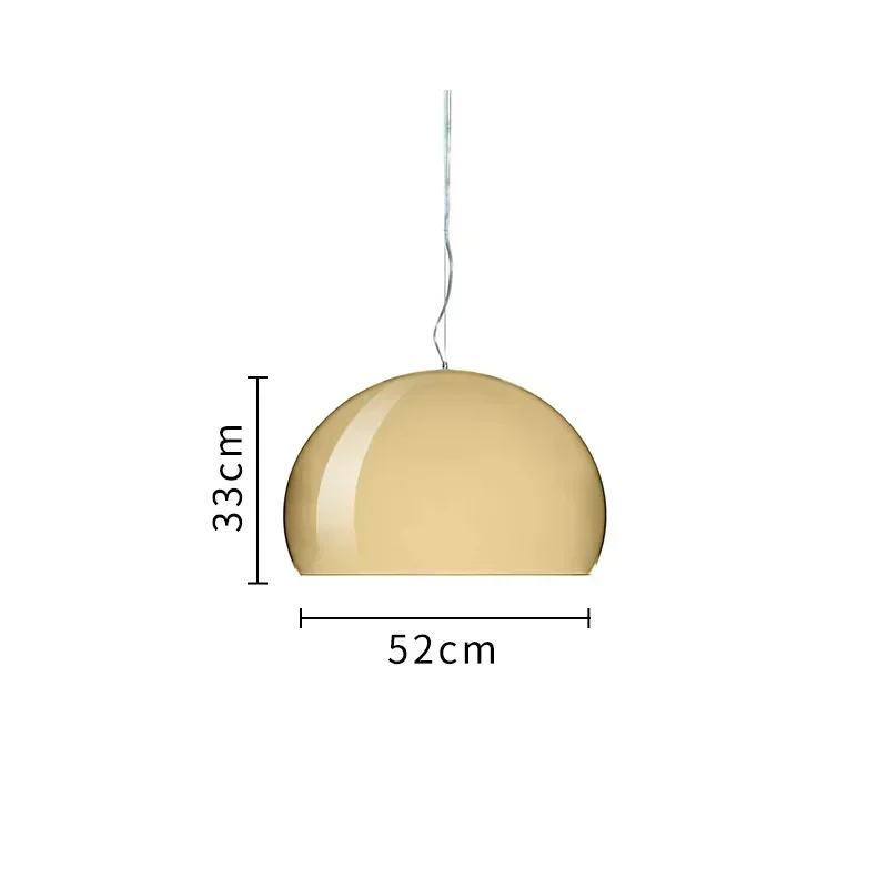 Italian Designer Dome Pendant Lamp Colorful Acrylic Chandelier Ceiling Suspenion Hanging Light with E27 Bulb - Image 9