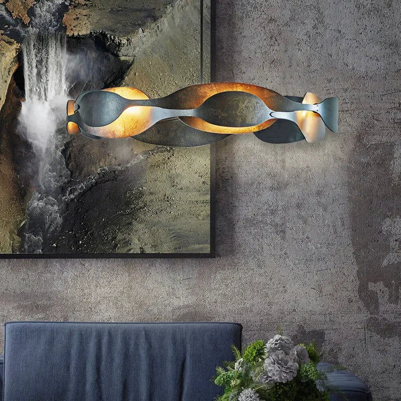 Italian Luxury Pendant Light Living Room Metal Window Artistic Sense Restaurant Hanging Lamp Hotel Lobby LED Lighting Chandelier - Image 4