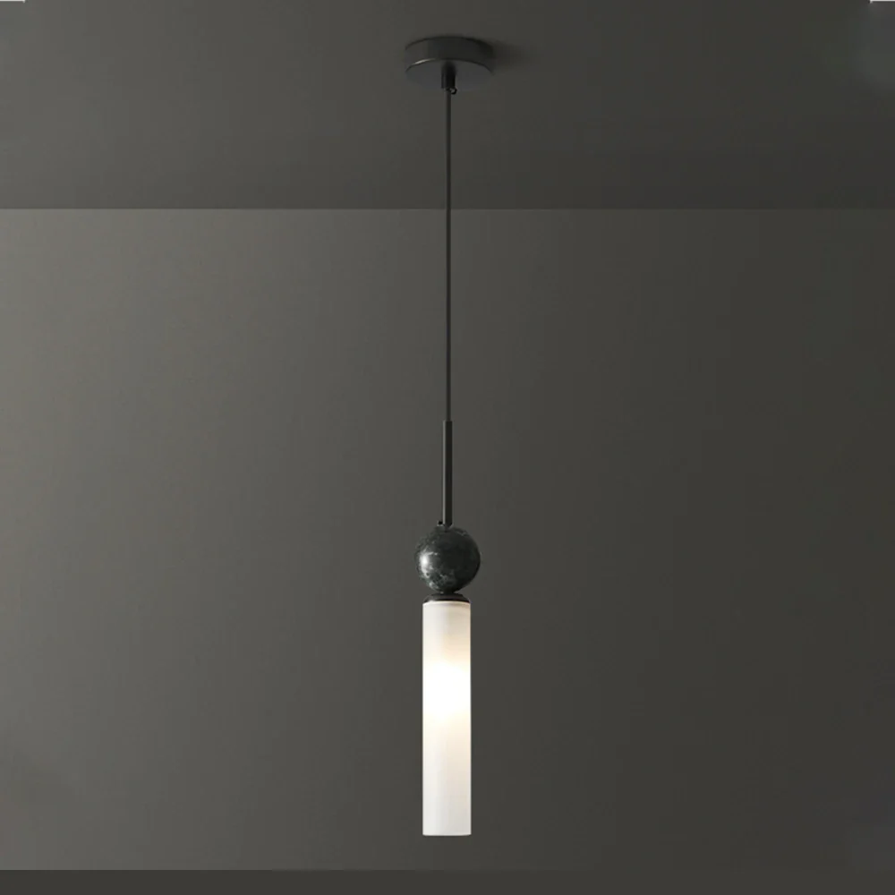 Italian minimalist all copper bedroom bedside chandelier, luxurious marble master bedroom, minimalist living room, background wa - Image 3
