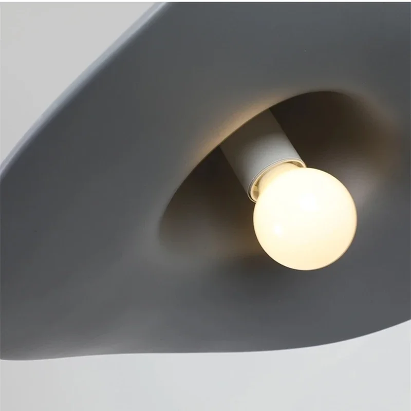 Italian Style LED Pendant Lamp For Kitchen Living Room Attic Bedroom Homestay Resin Straw Hat E27 Chandelier Home Improvement - Image 5