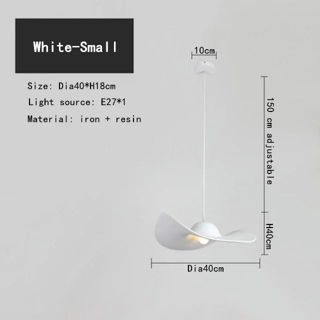 Italian Style LED Pendant Lamp For Kitchen Living Room Attic Bedroom Homestay Resin Straw Hat E27 Chandelier Home Improvement - Image 7
