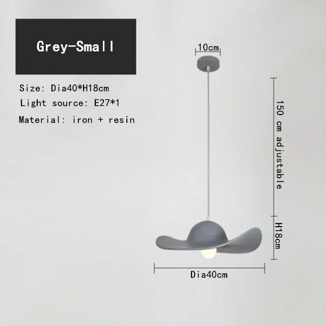 Italian Style LED Pendant Lamp For Kitchen Living Room Attic Bedroom Homestay Resin Straw Hat E27 Chandelier Home Improvement - Image 9