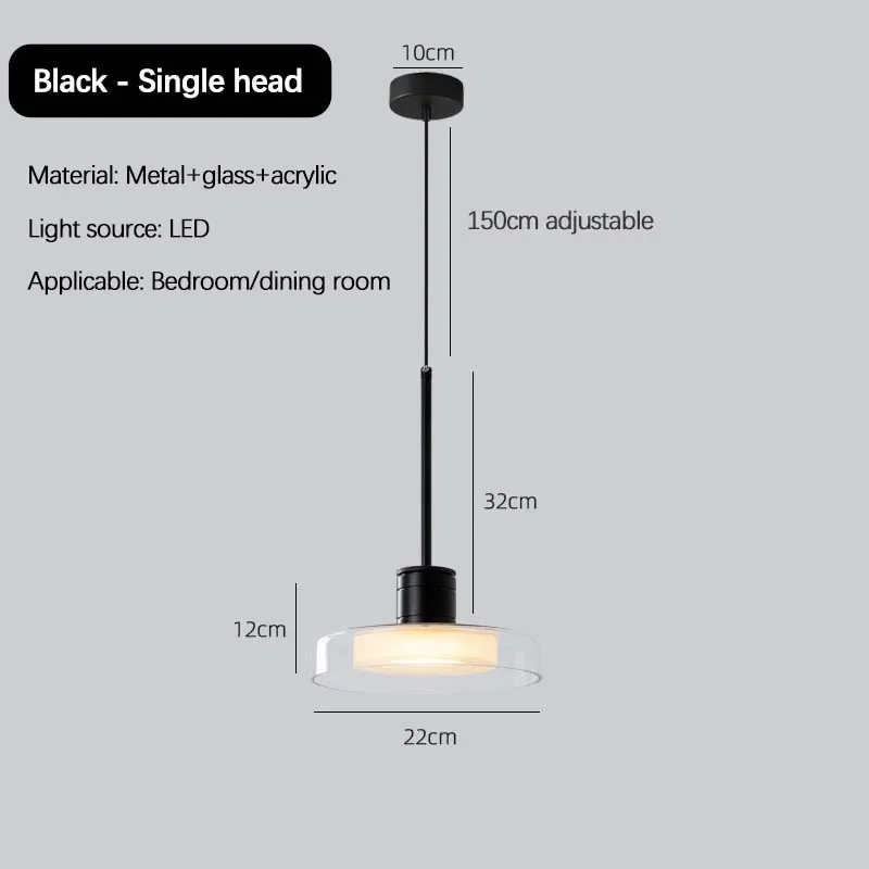 Italy Design Glass Small Chandelier for Bedroom Living Dining Room Led Pandant Light Home Decor Fixture Hanging lamp - Image 7