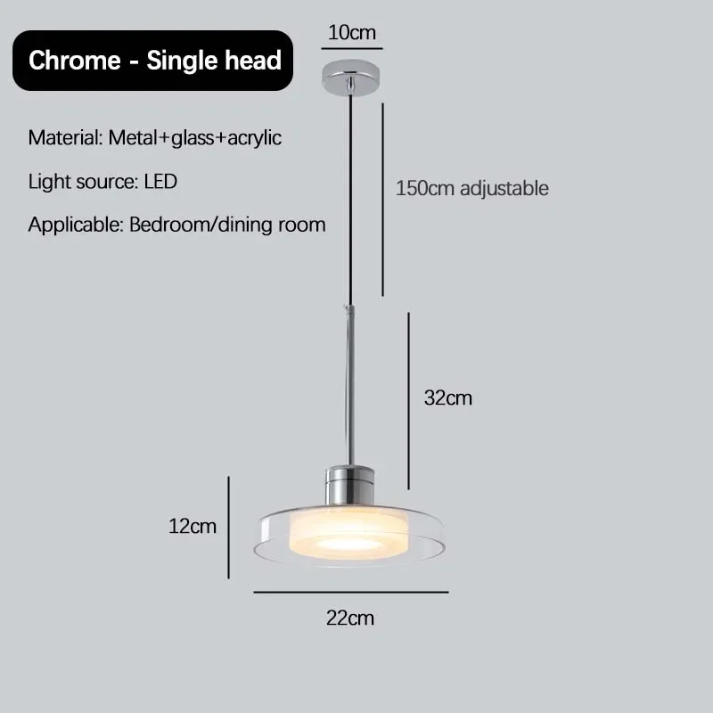 Italy Design Glass Small Chandelier for Bedroom Living Dining Room Led Pandant Light Home Decor Fixture Hanging lamp - Image 8