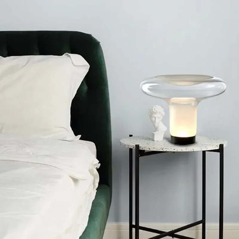 Italy Design Mushroom Table Lamps Glass Desk Light Close to Original for Bedroom Living Room - Image 4