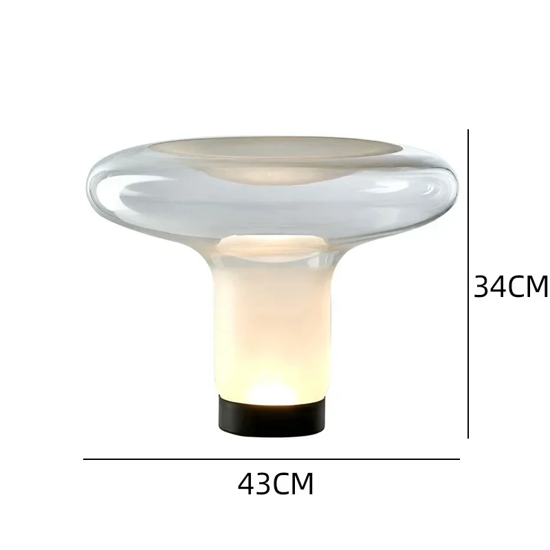 Italy Design Mushroom Table Lamps Glass Desk Light Close to Original for Bedroom Living Room - Image 7