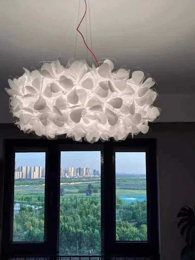 Italy Petal Lustre Led Chandelier Ceiling Pendant Lamps Suspension Hanging Light Fixture Indoor - Image 4