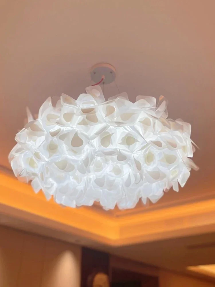 Italy Petal Lustre Led Chandelier Ceiling Pendant Lamps Suspension Hanging Light Fixture Indoor - Image 5