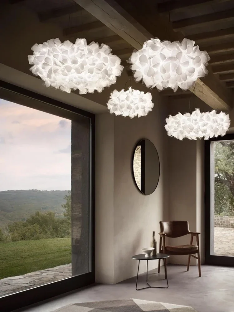 Italy Petal Lustre Led Chandelier Ceiling Pendant Lamps Suspension Hanging Light Fixture Indoor - Image 6