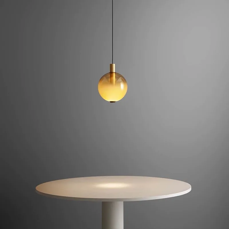 Italy Stained Glass Ball Pendant Lights for Living Room Decoration Kitchen Led Hanging Lamp Bedroom Bar Suspension Luminaire - Image 5