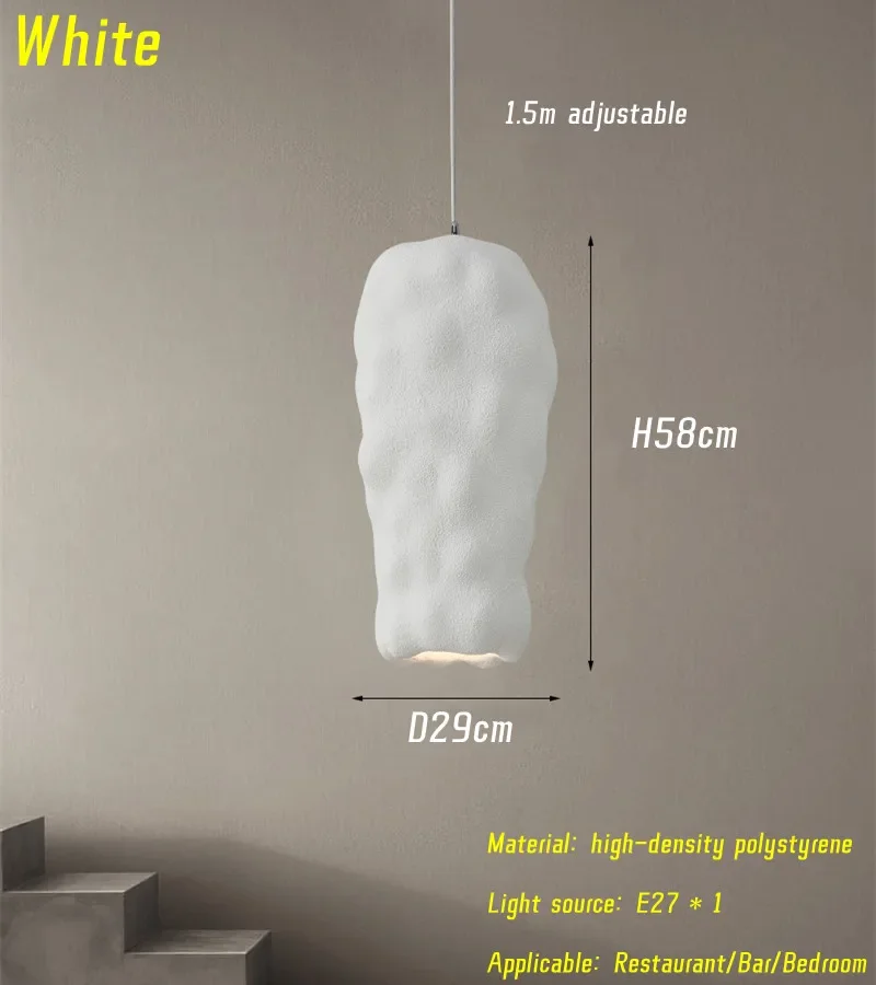 Japanese Bed-head Wabi Sabi Restaurant Chandelier Living Room Homestay Cloakroom Pendant Lighting Bar Loft Island LED Decor Lamp - Image 7