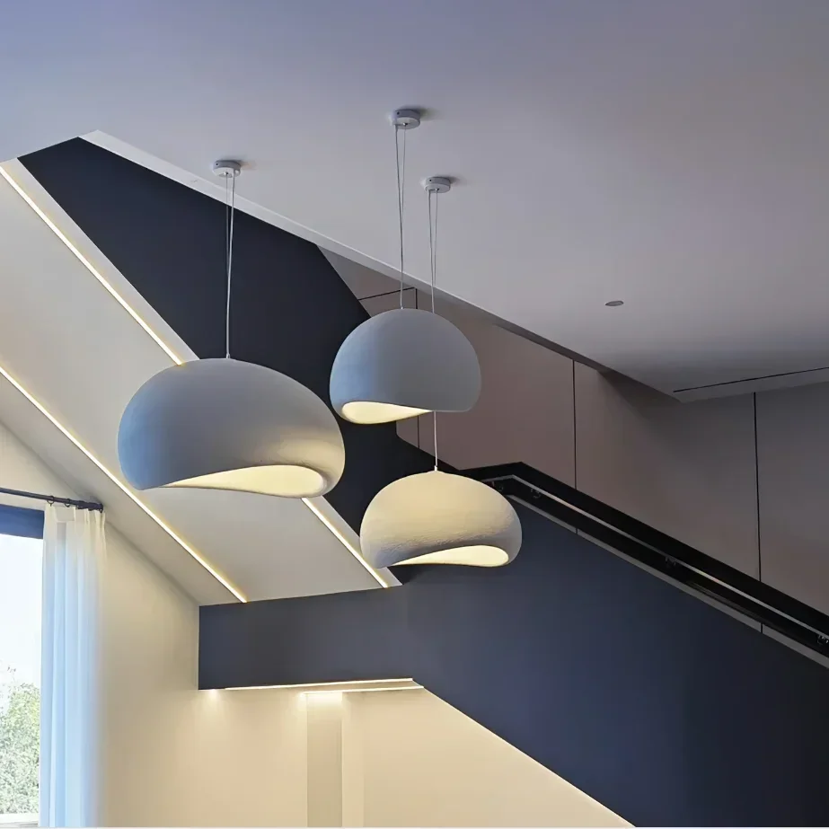 Japanese Pendant Light Resin Suspension Ceiling Chandelier Hanging Lamp for Living Dining Room Kitchen Loft Staircase - Image 4