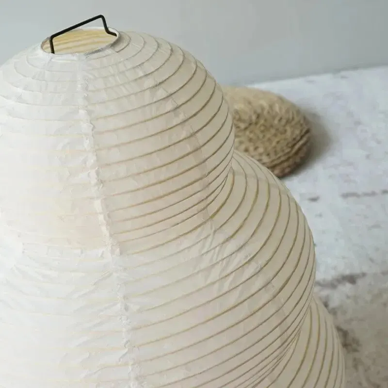 Japanese-style LED Rice Paper Table Lamp, Noguchi Three-tone Light Eye Protection Japanese Lamp, Living Room, Hotel Bedroom, Bed - Image 6