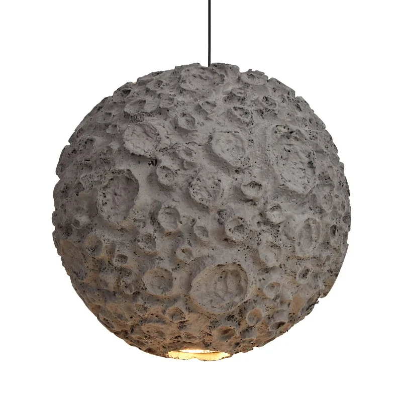Japanese Wabi Sabi Style Chandelier Living Room Lamp Dining Room Coffe Store Planet Designer Grey Pendant Lamps Loft Decor Light - Image 6
