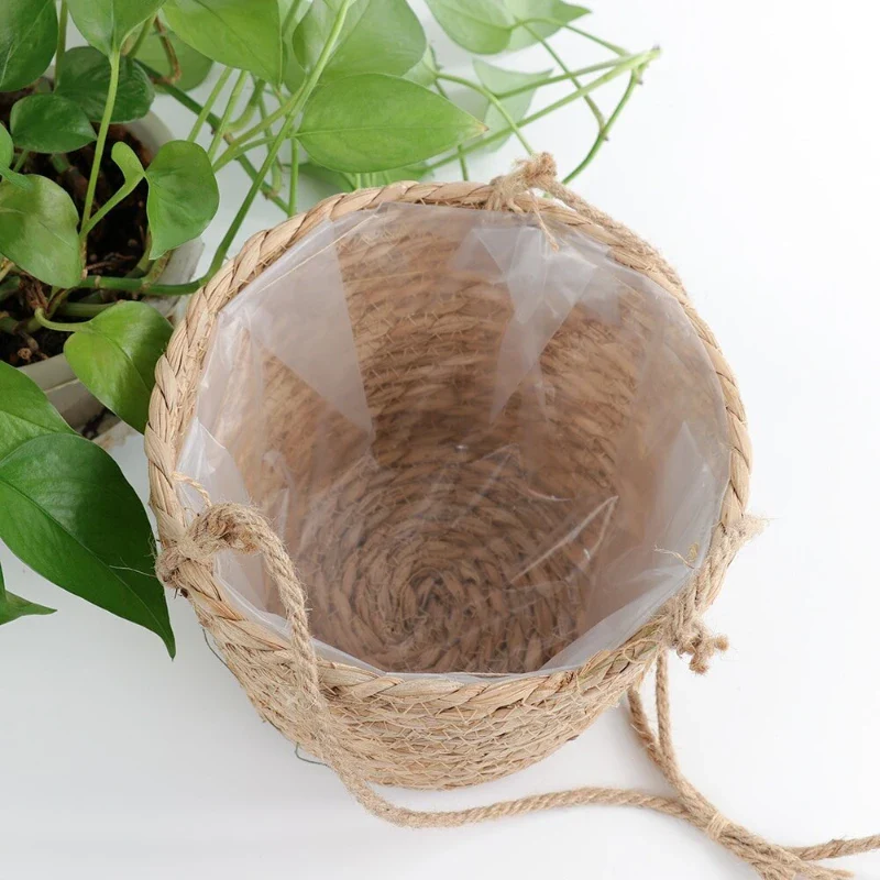 jardinière suspendue en macramé panier de rangement pour plantes d'intérieur extérieur - Image 8