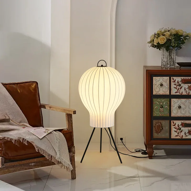 Jellyfish Floor Lamp Silk Standing Light Table Lamps for Bedroom Beside - Image 2