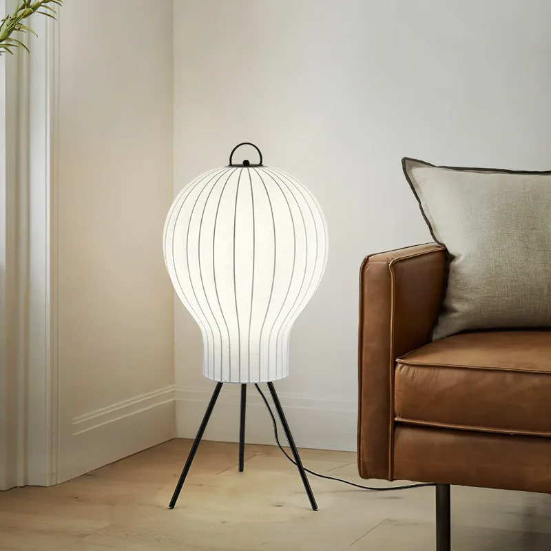 Jellyfish Floor Lamp Silk Standing Light Table Lamps for Bedroom Beside - Image 3