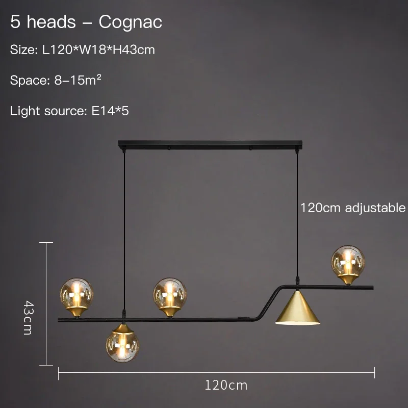 Kithchen Island Chandelier Nordic Pendant Lamp Glass Suspension Luminaire Ceiling Hanging Lamps - Image 10