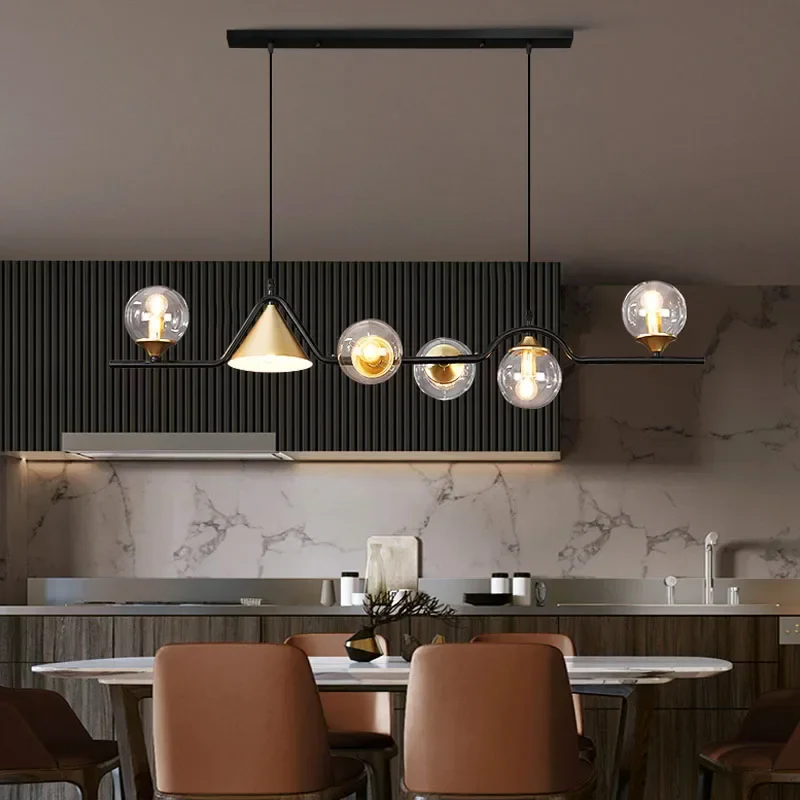 Kithchen Island Chandelier Nordic Pendant Lamp Glass Suspension Luminaire Ceiling Hanging Lamps - Image 4