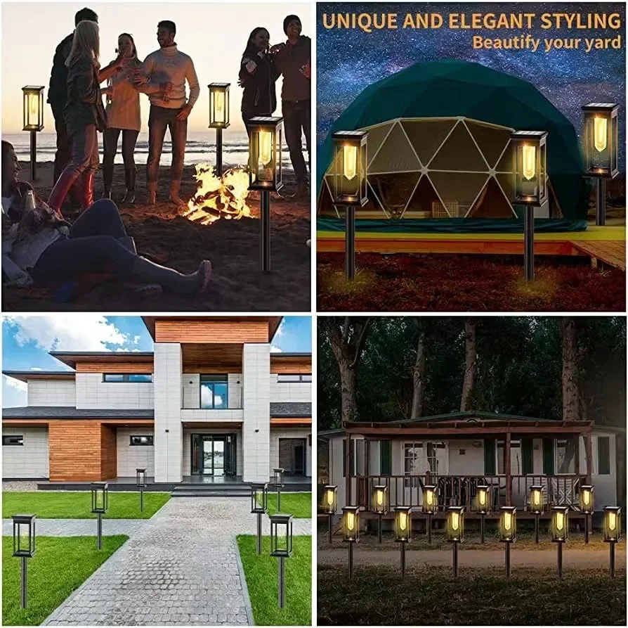 La voie solaire allume la lampe solaire extérieure de jardin de voie imperméabilisent les lumières de paysage allée de passerelle pelouse Patio jardin décoratif - Image 9