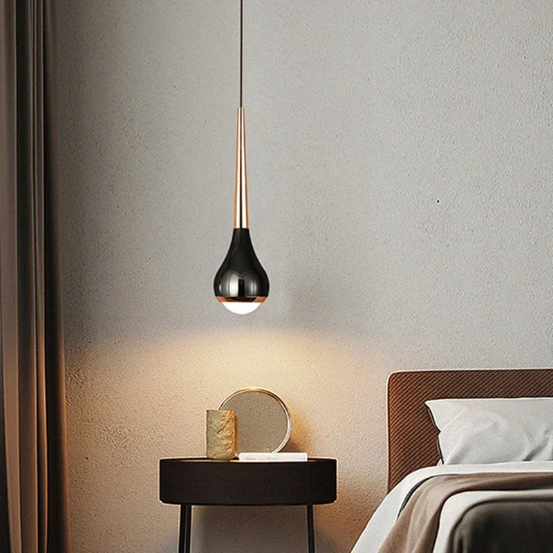 Lamp Minimalist Design Modern Pendant Light, LED Pendant Lighting For Bedroom Living Room Bathroom, Restaurant Single Hanging - Image 4