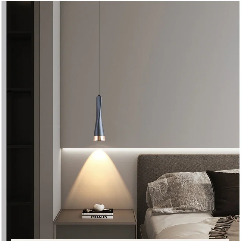 Lamp Modern Bedside Lights Elegant Aluminum Light Fixtures Adjustable Mini Metal Ceiling Lights For Kitchen Island Dining Room - Image 5