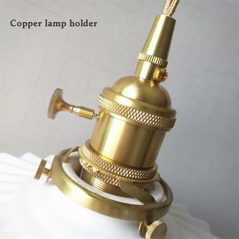 Lamp Modern LED Minimalist Creative Pendant Light, White Ceramic Pendant Lamp For Bedroom Bedside Bar Living Room Kitchen Isla - Image 5