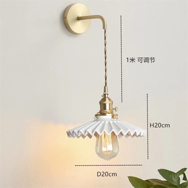 Lamp Modern LED Minimalist Creative Pendant Light, White Ceramic Pendant Lamp For Bedroom Bedside Bar Living Room Kitchen Isla - Image 6