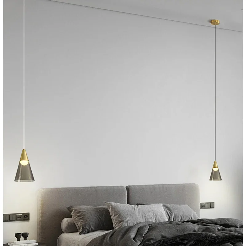 Lamp Modern Pendant Light, 1-Light Gold LED Pendant Light Fixture For Kitchen Island Bedroom Hallway Dining Room Living Room Ca - Image 2