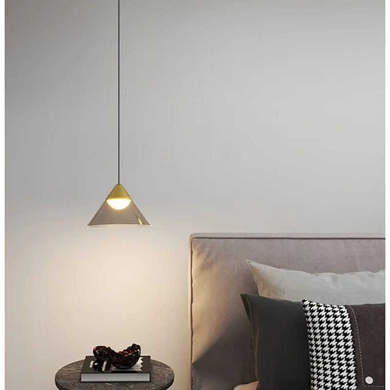 Lamp Modern Pendant Light, 1-Light Gold LED Pendant Light Fixture For Kitchen Island Bedroom Hallway Dining Room Living Room Ca - Image 3