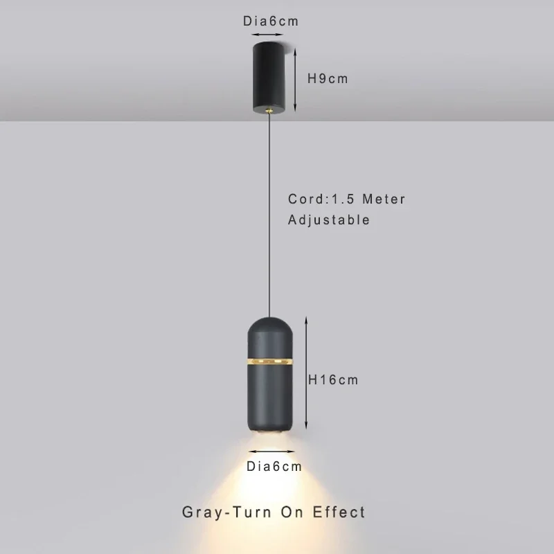 Lamp Modern Pendant Lighting Fixtures LED 5W Nordic Metal Mini Chandelier Creative Indoor Decor Small Hanging Ceiling Light For - Image 7