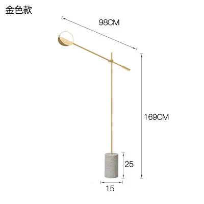 lampadaire design moderne en terrazzo luminaire décoratif d'intérieur - Image 7