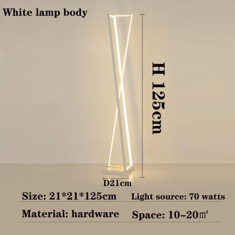 lampadaire design moderne style nordique simple sur pied - Image 6