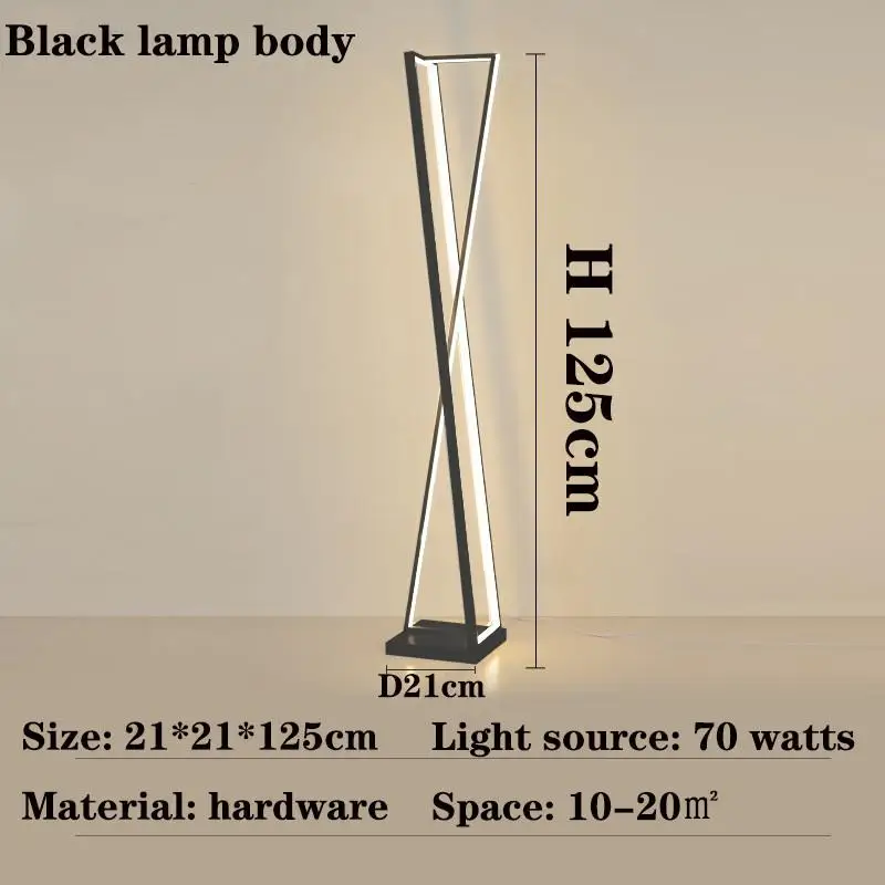 lampadaire design moderne style nordique simple sur pied - Image 7
