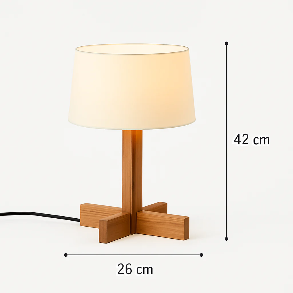 lampadaire en bois style wabi sabi pour décoration intérieure moderne - Image 7