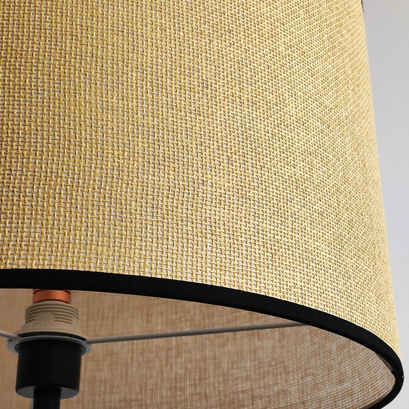 lampadaire en rotin tissé style rural créatif pour intérieur - Image 5