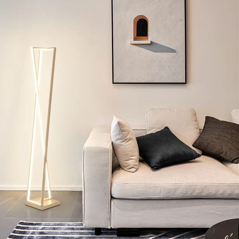 Lampadaire géométrique en forme de croix nordique - Image 5
