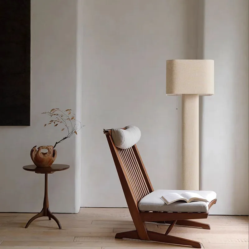 lampadaire hensley wabi sabi tissu artistique pour décoration intérieure - Image 2