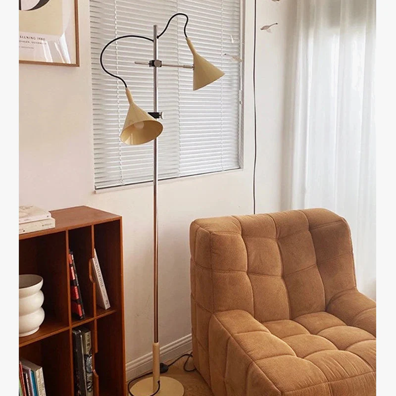 lampadaire led à deux têtes pour éclairage d ambiance intérieur décoratif - Image 3