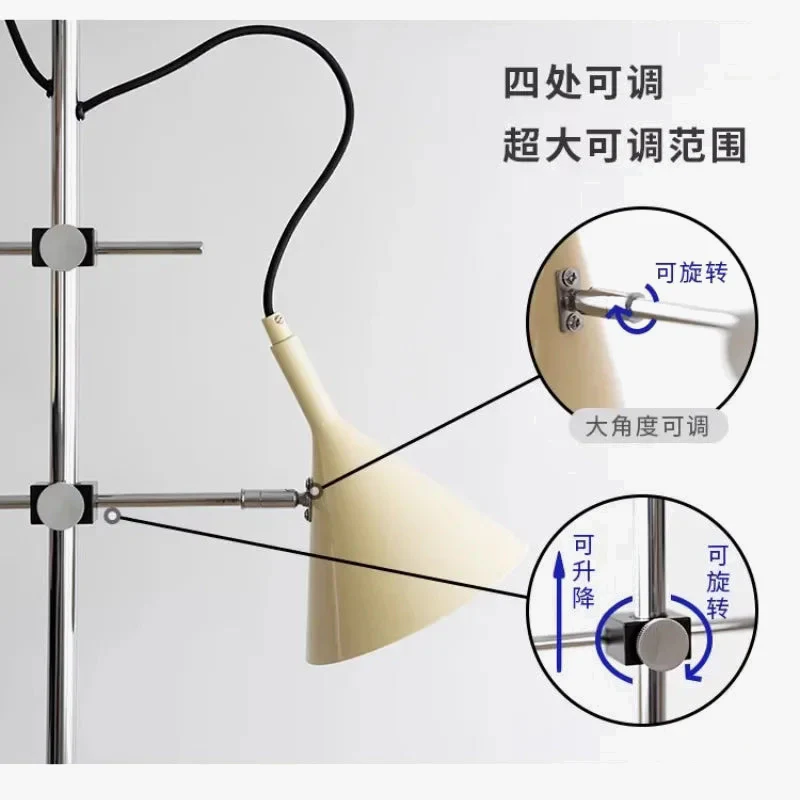 lampadaire led à deux têtes pour éclairage d ambiance intérieur décoratif - Image 4