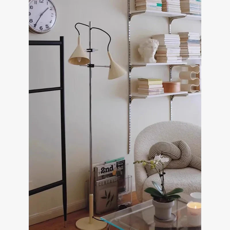lampadaire led à deux têtes pour éclairage d ambiance intérieur décoratif - Image 5