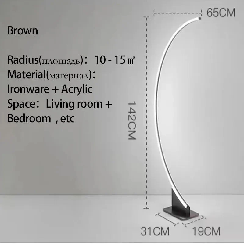 Lampadaire Led en forme d'arc nordique - Image 8
