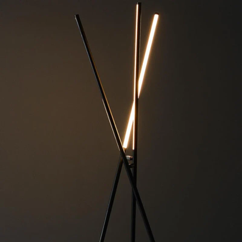 Lampadaire LED minimaliste et créatif en aluminium - Image 6
