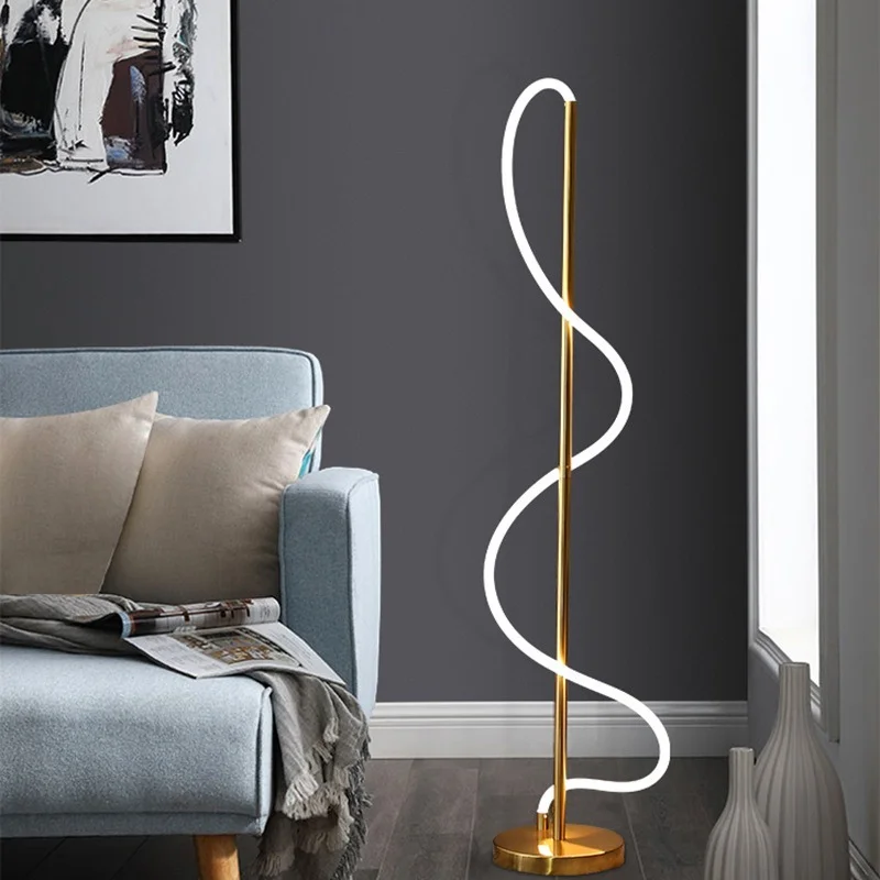 lampadaire led moderne design nordique créatif pour intérieur - Image 2