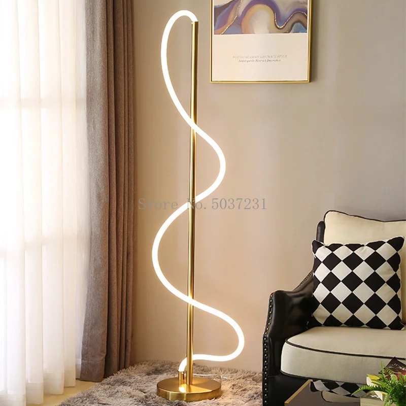 lampadaire led moderne design nordique créatif pour intérieur - Image 3