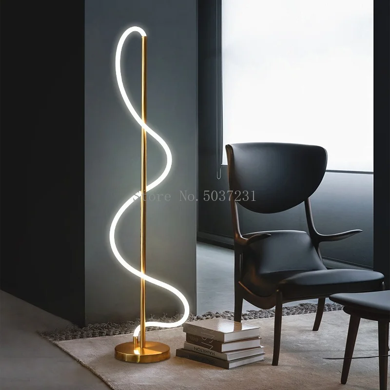 lampadaire led moderne design nordique créatif pour intérieur - Image 4