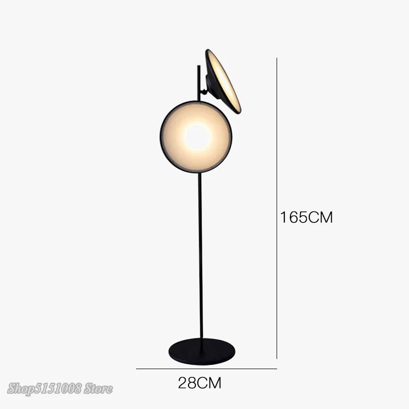 lampadaire led moderne design nordique double lumière décorative - Image 6