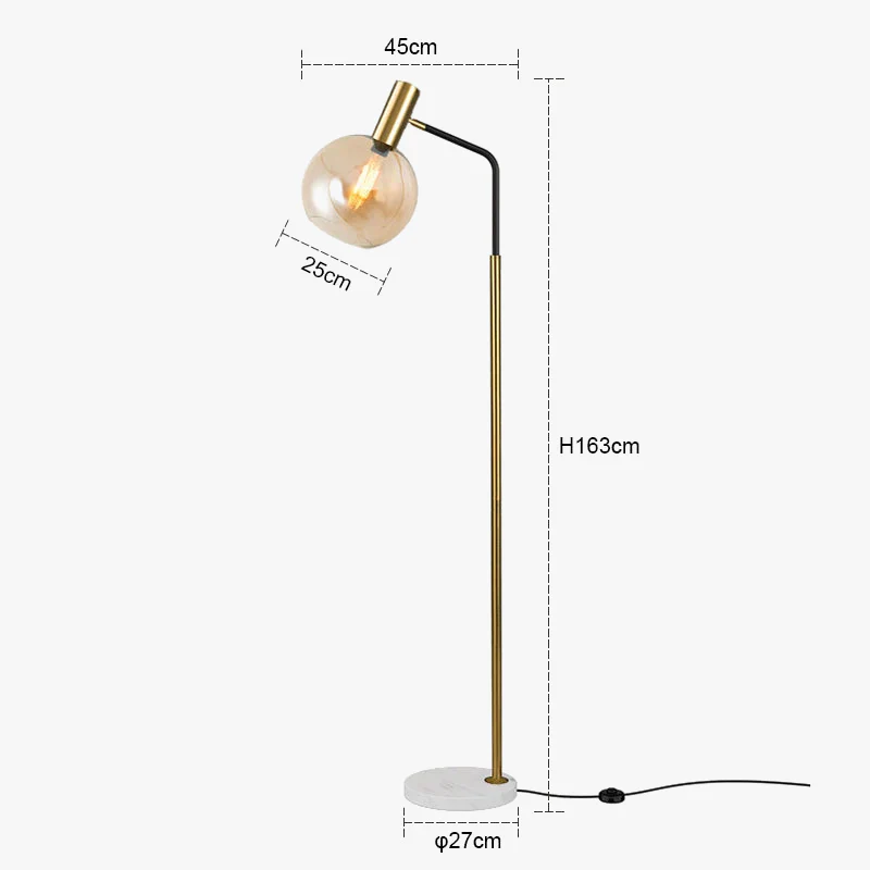 lampadaire led moderne en marbre avec éclairage réglable - Image 7