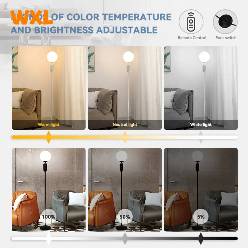 lampadaire led scandinave pour un éclairage intérieur moderne - Image 3
