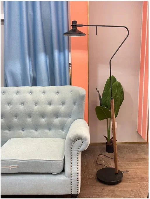 lampadaire moderne en bois massif pour décoration rétro à LED - Image 7